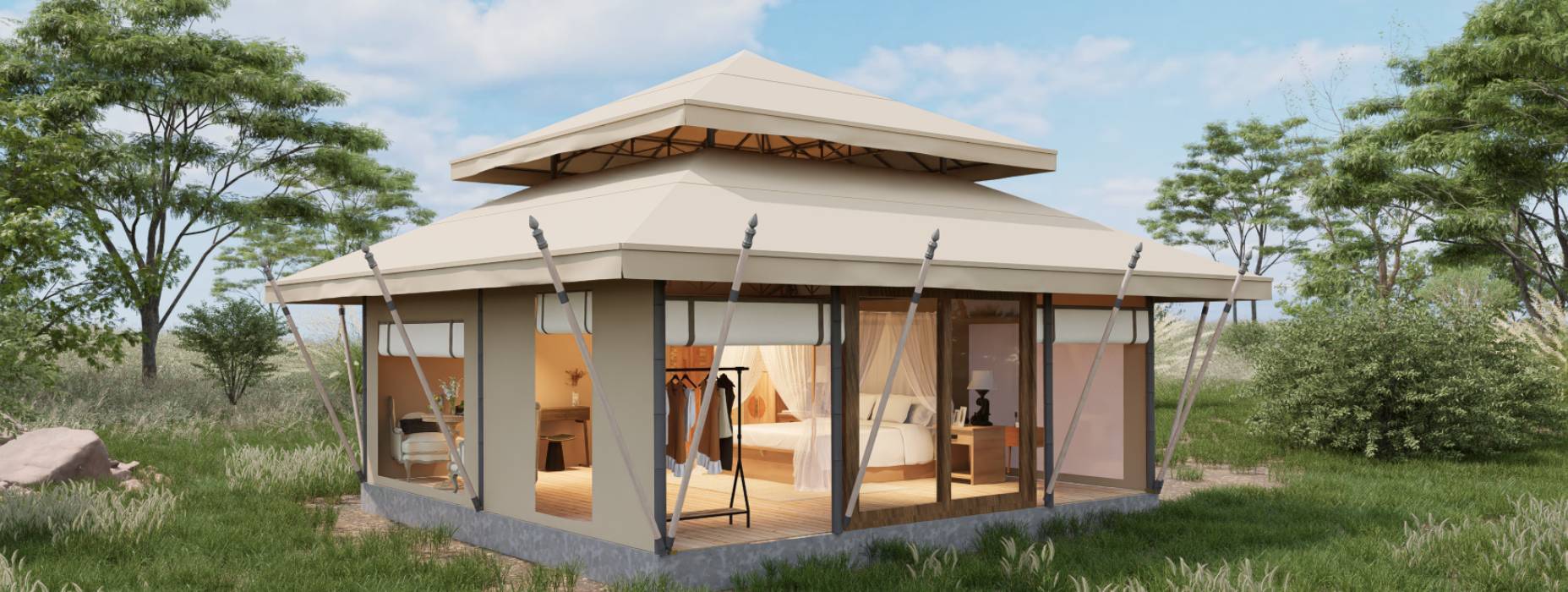 金山屯区户外野奢帐篷